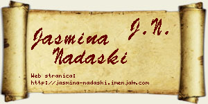 Jasmina Nadaški vizit kartica